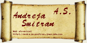 Andreja Šmitran vizit kartica